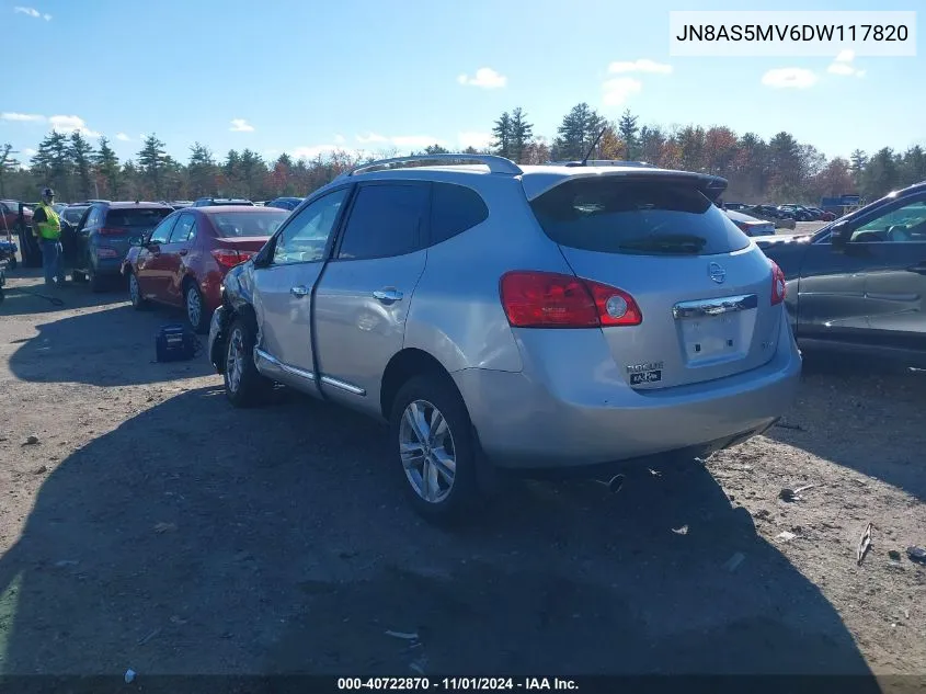 2013 Nissan Rogue Sv VIN: JN8AS5MV6DW117820 Lot: 40722870