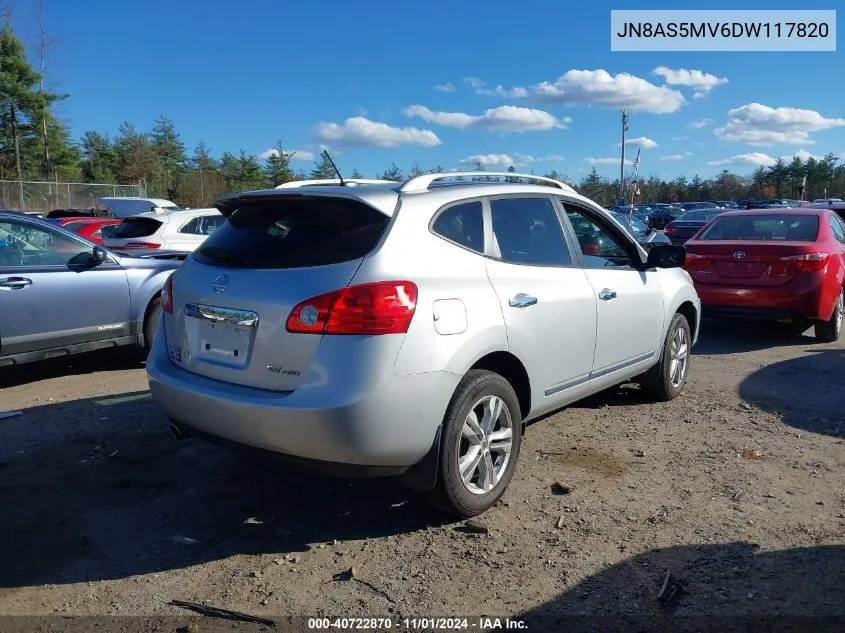 2013 Nissan Rogue Sv VIN: JN8AS5MV6DW117820 Lot: 40722870