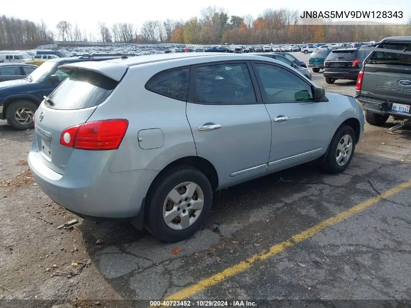 2013 Nissan Rogue S VIN: JN8AS5MV9DW128343 Lot: 40723452