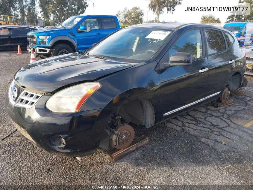 2013 Nissan Rogue S VIN: JN8AS5MT1DW019177 Lot: 40726150