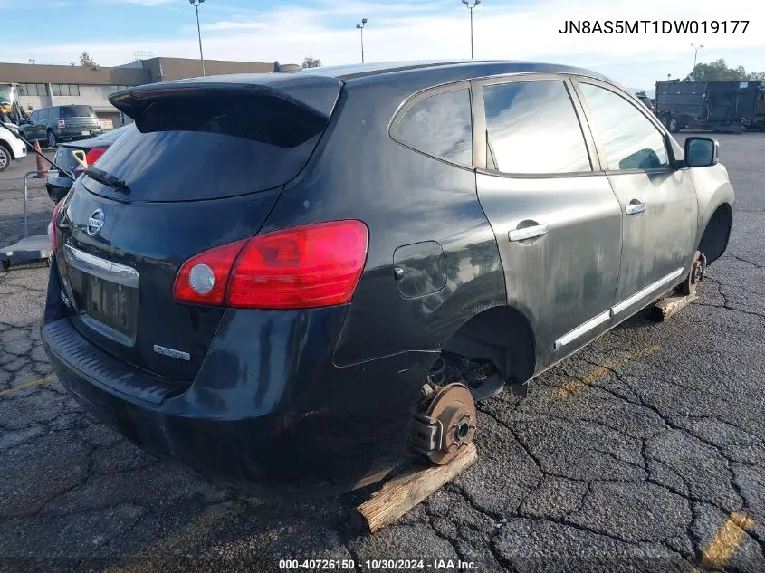 2013 Nissan Rogue S VIN: JN8AS5MT1DW019177 Lot: 40726150