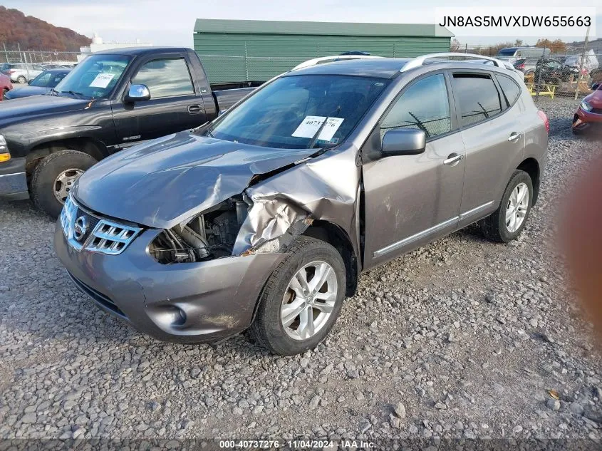 2013 Nissan Rogue Sv VIN: JN8AS5MVXDW655663 Lot: 40737276