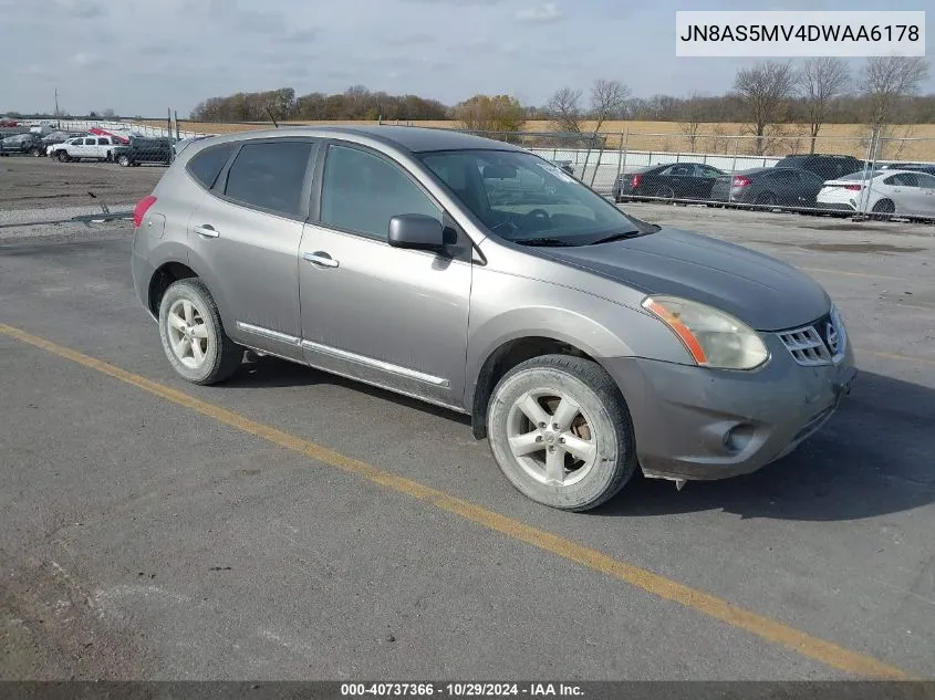 2013 Nissan Rogue S/Sv/Sv W/Sl Pkg VIN: JN8AS5MV4DWAA6178 Lot: 40737366