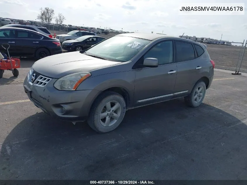 2013 Nissan Rogue S/Sv/Sv W/Sl Pkg VIN: JN8AS5MV4DWAA6178 Lot: 40737366