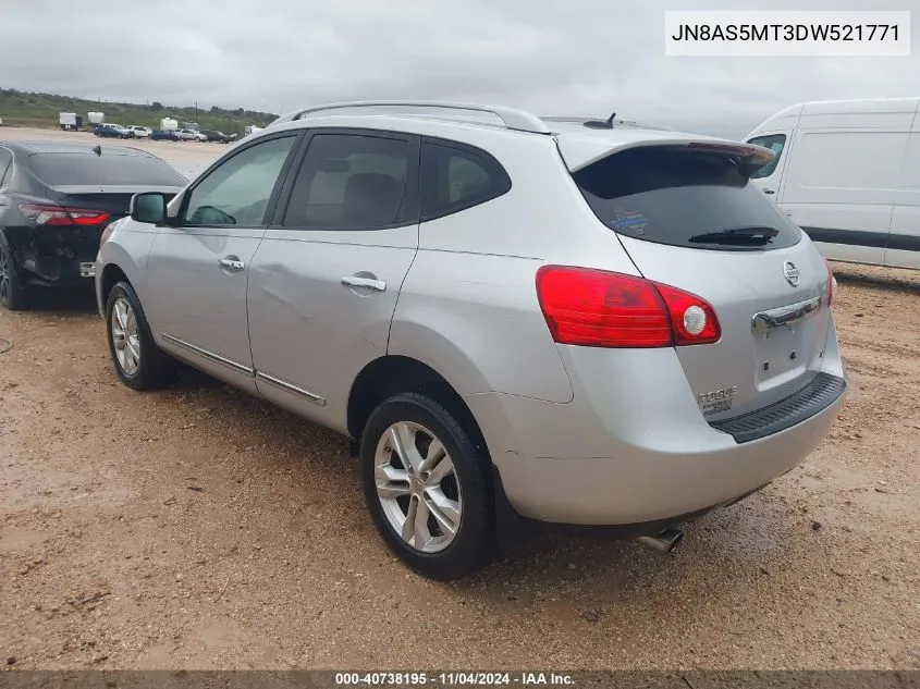 2013 Nissan Rogue Sv VIN: JN8AS5MT3DW521771 Lot: 40738195