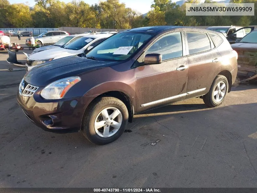 2013 Nissan Rogue S VIN: JN8AS5MV3DW659909 Lot: 40743790