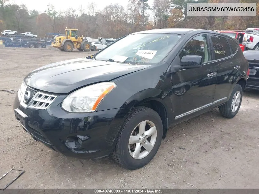 2013 Nissan Rogue S VIN: JN8AS5MV6DW653456 Lot: 40746003