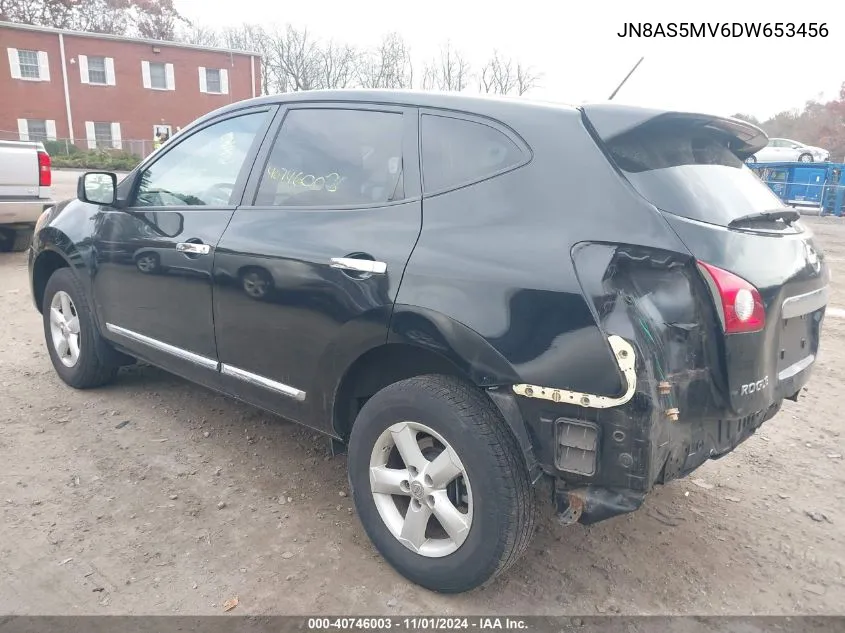 2013 Nissan Rogue S VIN: JN8AS5MV6DW653456 Lot: 40746003