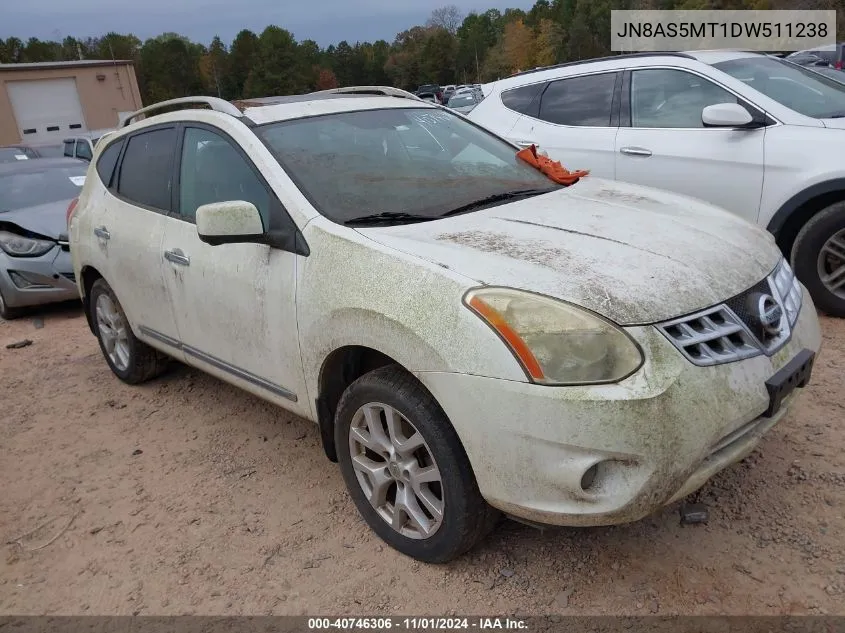 2013 Nissan Rogue Sv W/Sl Pkg VIN: JN8AS5MT1DW511238 Lot: 40746306