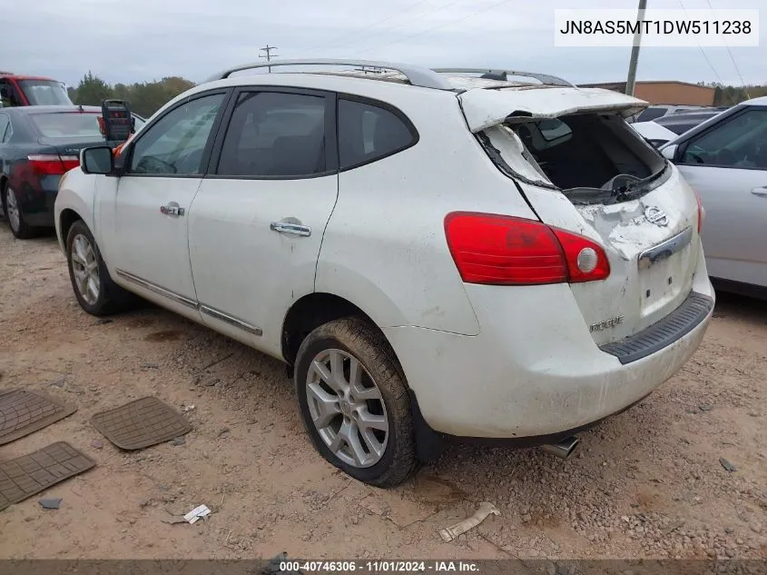 2013 Nissan Rogue Sv W/Sl Pkg VIN: JN8AS5MT1DW511238 Lot: 40746306