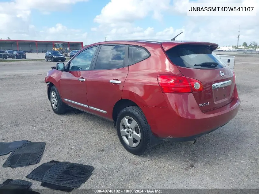 2013 Nissan Rogue S VIN: JN8AS5MT4DW541107 Lot: 40748102