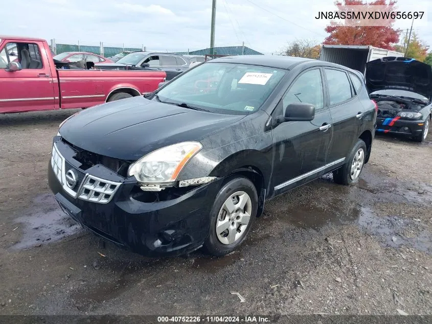 2013 Nissan Rogue S VIN: JN8AS5MVXDW656697 Lot: 40752226