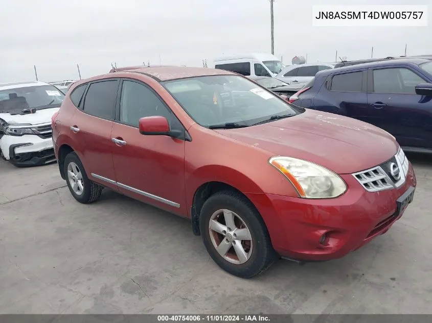 2013 Nissan Rogue S VIN: JN8AS5MT4DW005757 Lot: 40754006