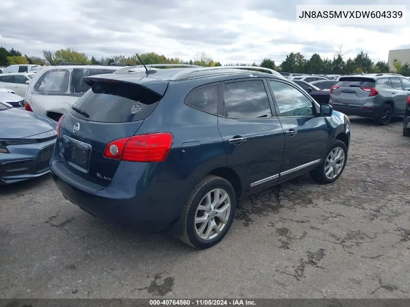 2013 Nissan Rogue Sv W/Sl Pkg VIN: JN8AS5MVXDW604339 Lot: 40764560