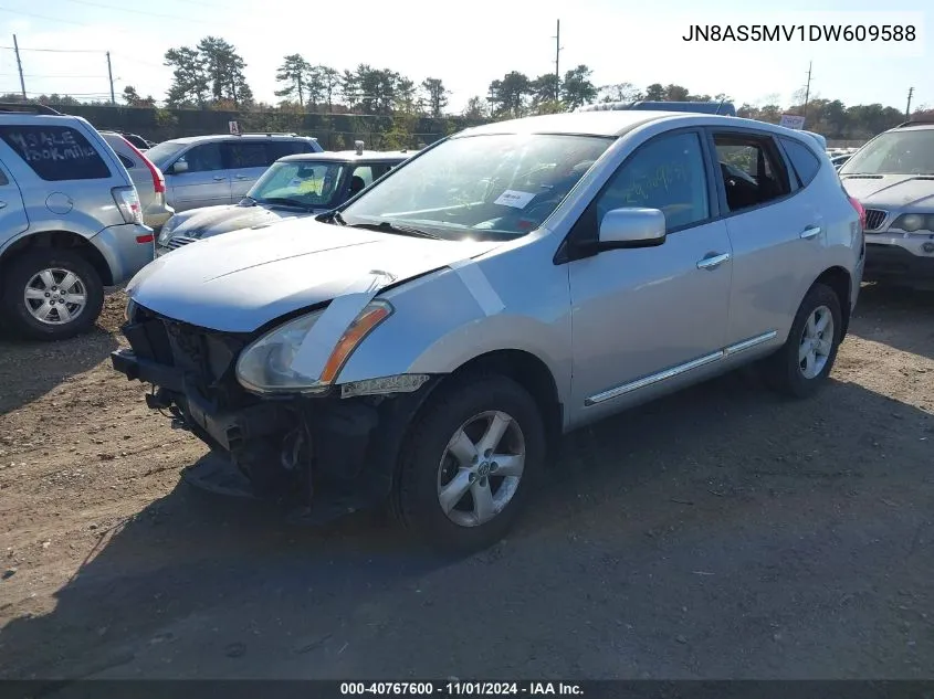 2013 Nissan Rogue S VIN: JN8AS5MV1DW609588 Lot: 40767600