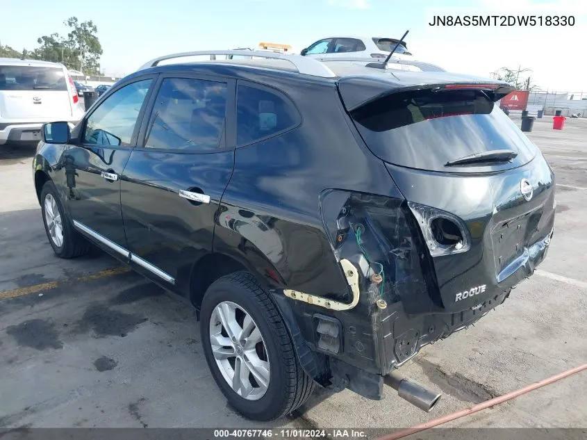 2013 Nissan Rogue Sv VIN: JN8AS5MT2DW518330 Lot: 40767746