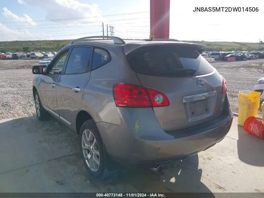 2013 Nissan Rogue Sv W/Sl Pkg VIN: JN8AS5MT2DW014506 Lot: 40773148