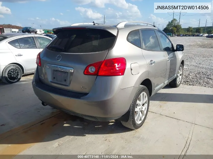 2013 Nissan Rogue Sv W/Sl Pkg VIN: JN8AS5MT2DW014506 Lot: 40773148