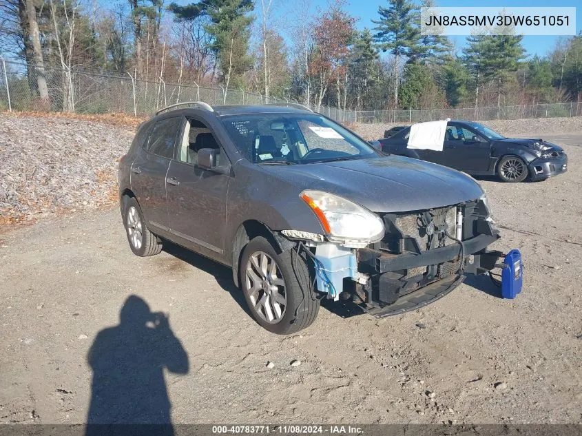 2013 Nissan Rogue Sv W/Sl Pkg VIN: JN8AS5MV3DW651051 Lot: 40783771