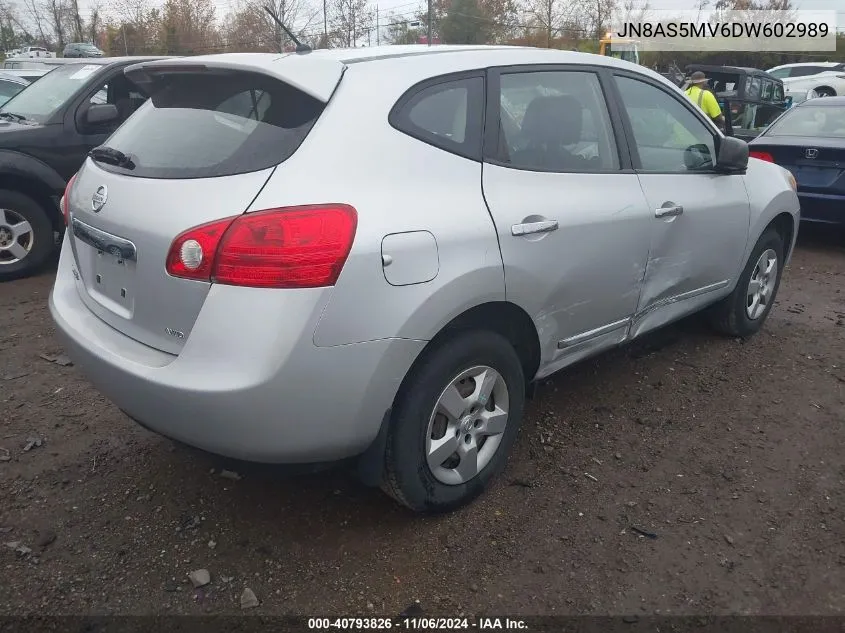 2013 Nissan Rogue S VIN: JN8AS5MV6DW602989 Lot: 40793826