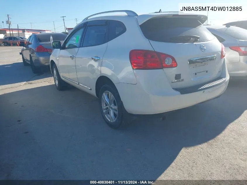 2013 Nissan Rogue Sv VIN: JN8AS5MT4DW012885 Lot: 40830401