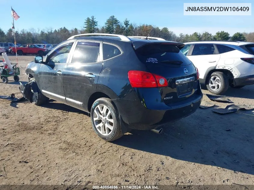 2013 Nissan Rogue Sv W/Sl Pkg VIN: JN8AS5MV2DW106409 Lot: 40854656