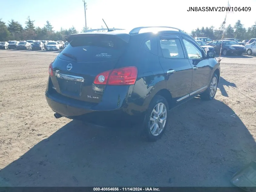 2013 Nissan Rogue Sv W/Sl Pkg VIN: JN8AS5MV2DW106409 Lot: 40854656