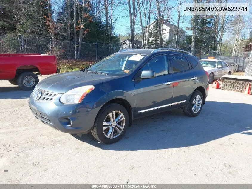 JN8AS5MVXDW622744 2013 Nissan Rogue Sv