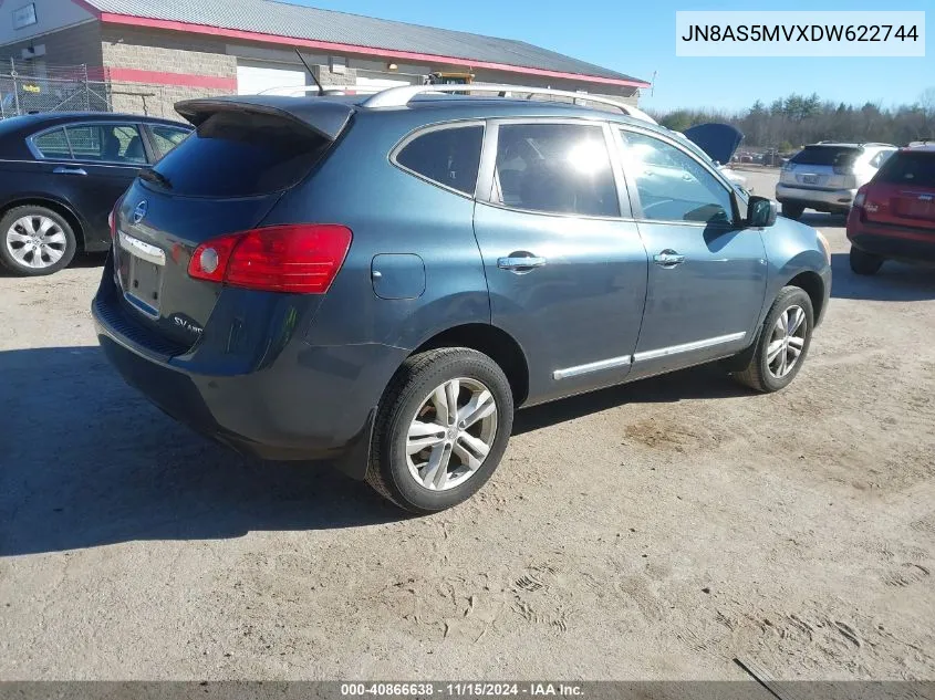 JN8AS5MVXDW622744 2013 Nissan Rogue Sv