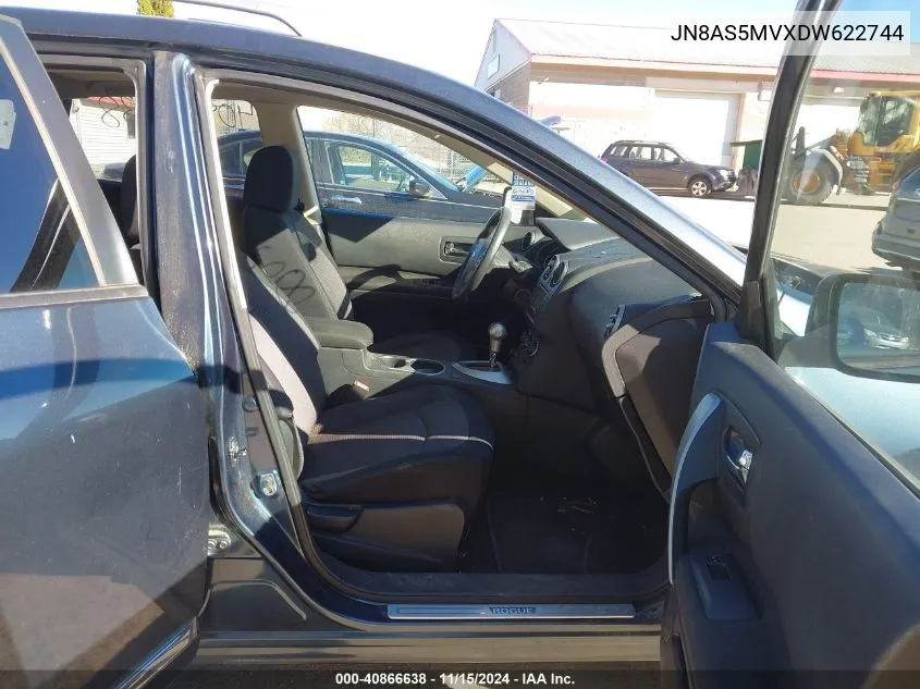 JN8AS5MVXDW622744 2013 Nissan Rogue Sv