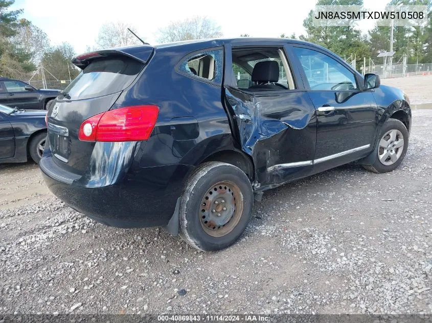 2013 Nissan Rogue S VIN: JN8AS5MTXDW510508 Lot: 40869843