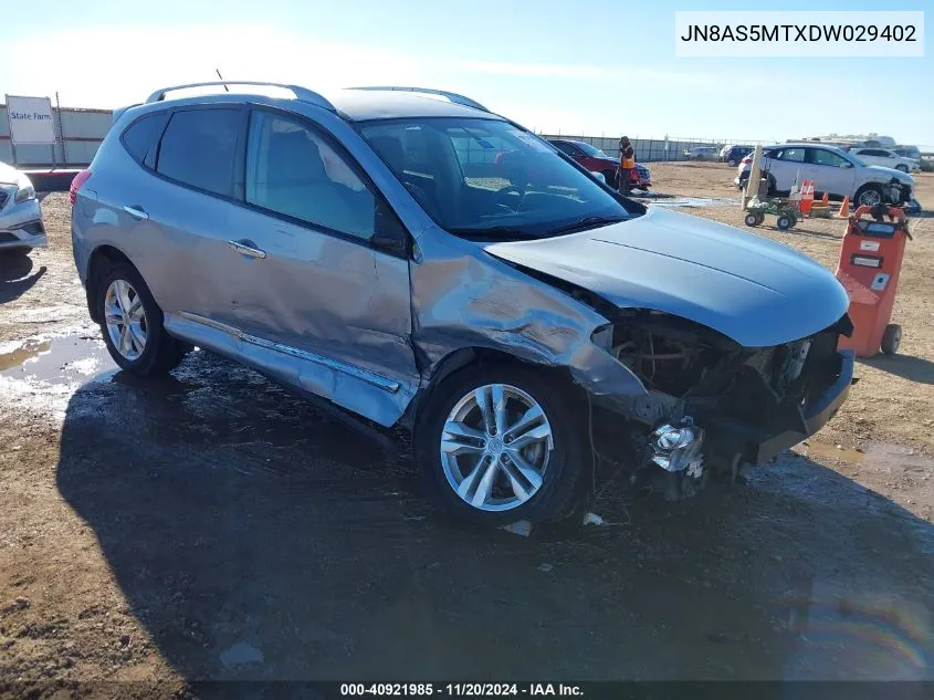 2013 Nissan Rogue Sv VIN: JN8AS5MTXDW029402 Lot: 40921985