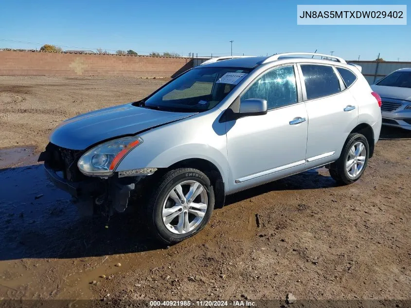 2013 Nissan Rogue Sv VIN: JN8AS5MTXDW029402 Lot: 40921985