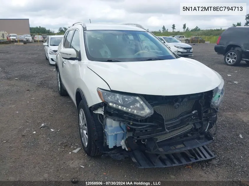 2014 Nissan Rogue VIN: 5N1AT2MT8EC794713 Lot: 12058506