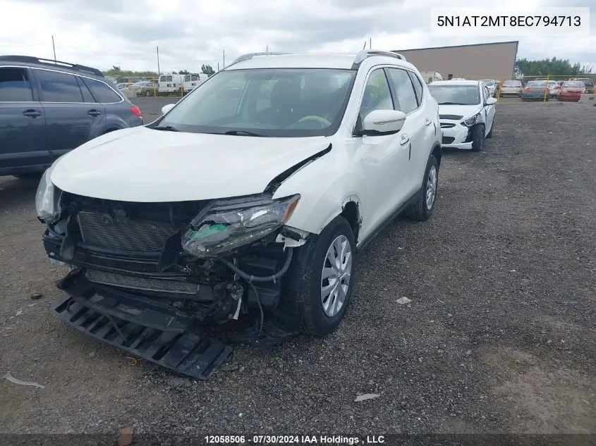 2014 Nissan Rogue VIN: 5N1AT2MT8EC794713 Lot: 12058506