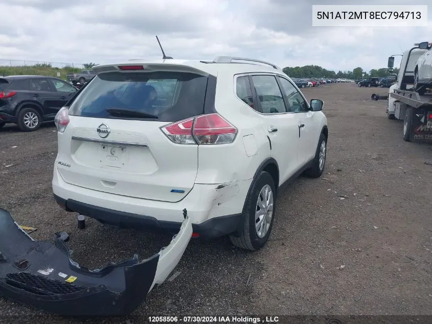 2014 Nissan Rogue VIN: 5N1AT2MT8EC794713 Lot: 12058506