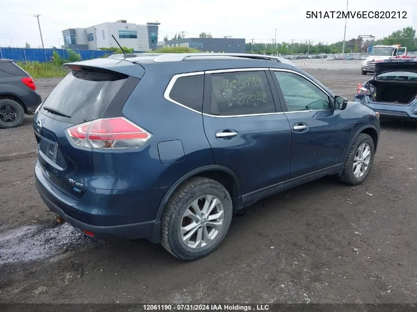 5N1AT2MV6EC820212 2014 Nissan Rogue