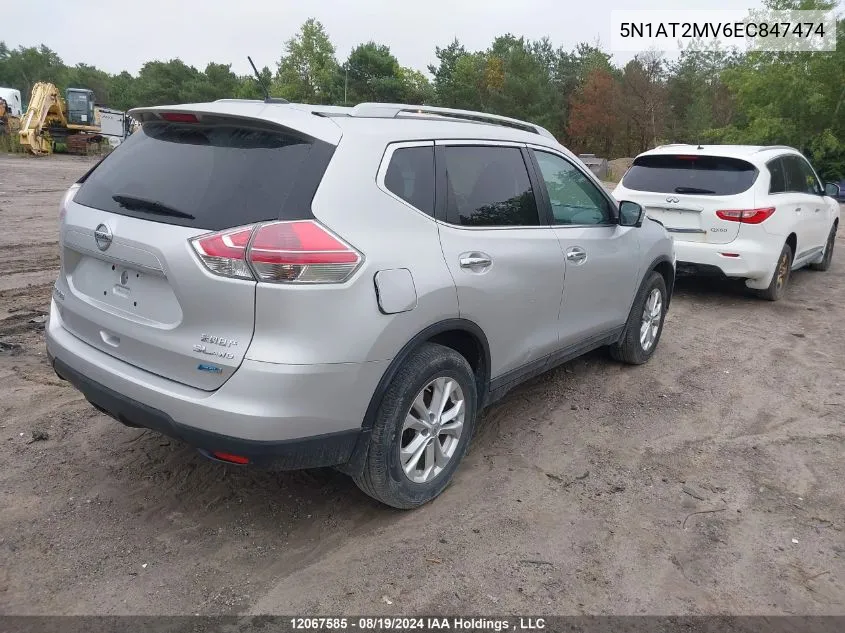 5N1AT2MV6EC847474 2014 Nissan Rogue