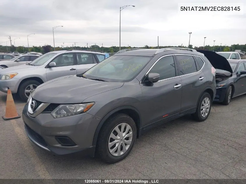 5N1AT2MV2EC828145 2014 Nissan Rogue S/Sl/Sv