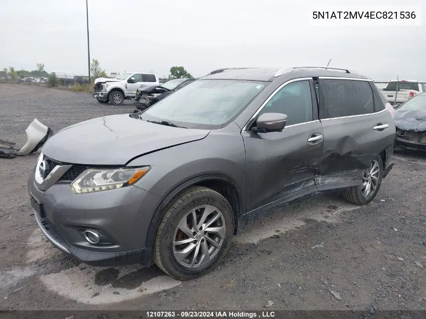 5N1AT2MV4EC821536 2014 Nissan Rogue