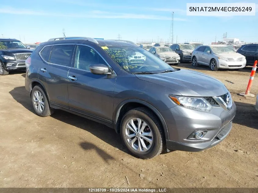 2014 Nissan Rogue VIN: 5N1AT2MV4EC826249 Lot: 12135709