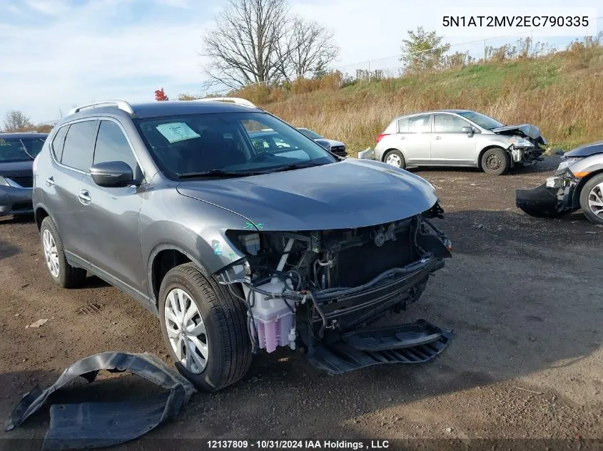 2014 Nissan Rogue VIN: 5N1AT2MV2EC790335 Lot: 12137809