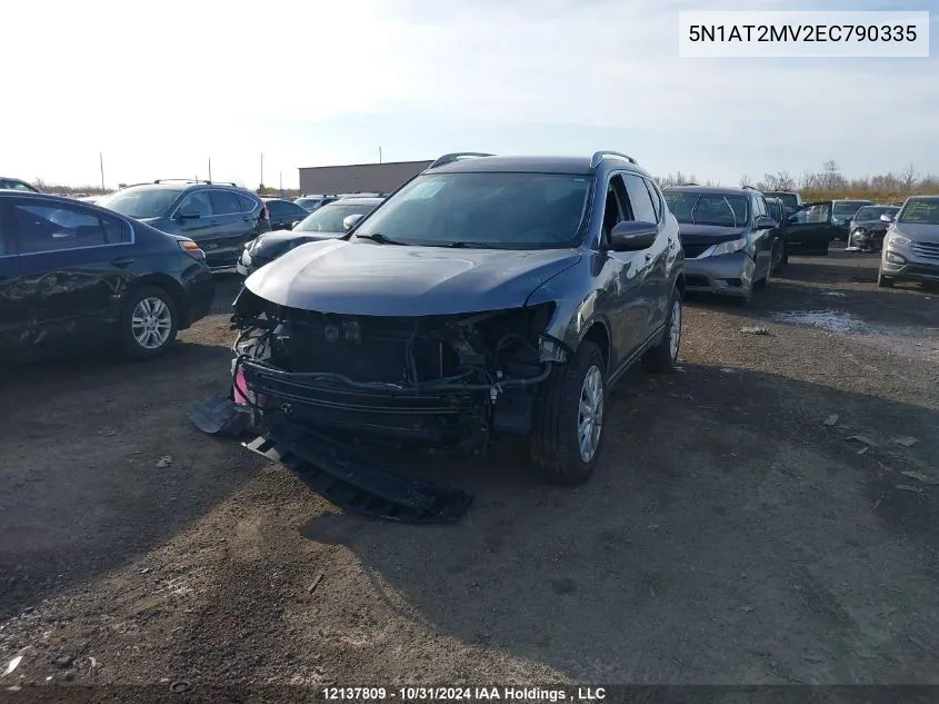 2014 Nissan Rogue VIN: 5N1AT2MV2EC790335 Lot: 12137809