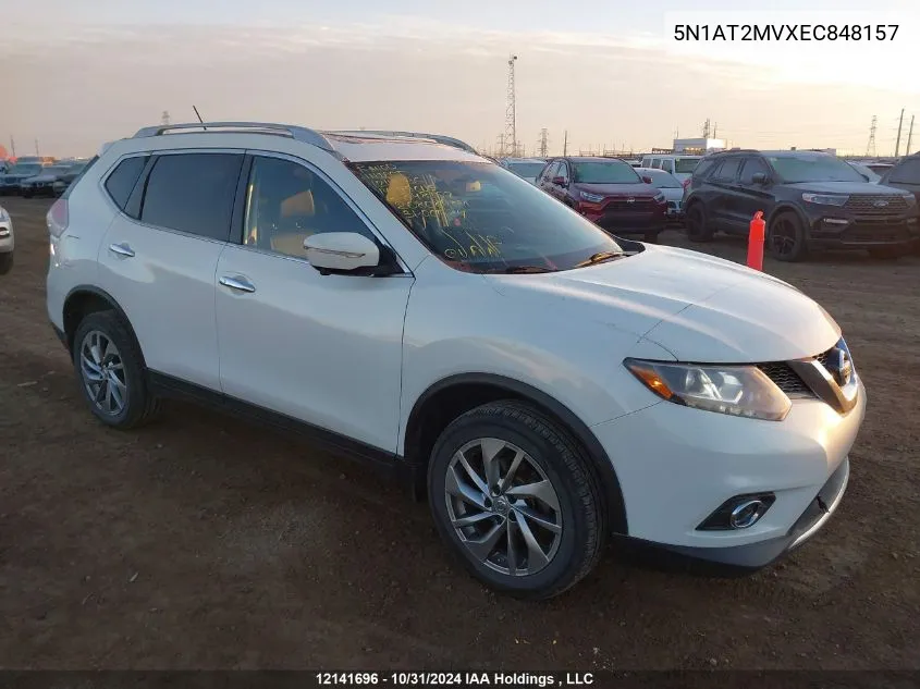 2014 Nissan Rogue VIN: 5N1AT2MVXEC848157 Lot: 12141696