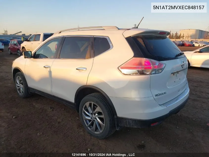 2014 Nissan Rogue VIN: 5N1AT2MVXEC848157 Lot: 12141696