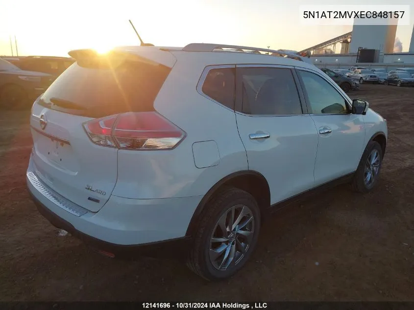 2014 Nissan Rogue VIN: 5N1AT2MVXEC848157 Lot: 12141696