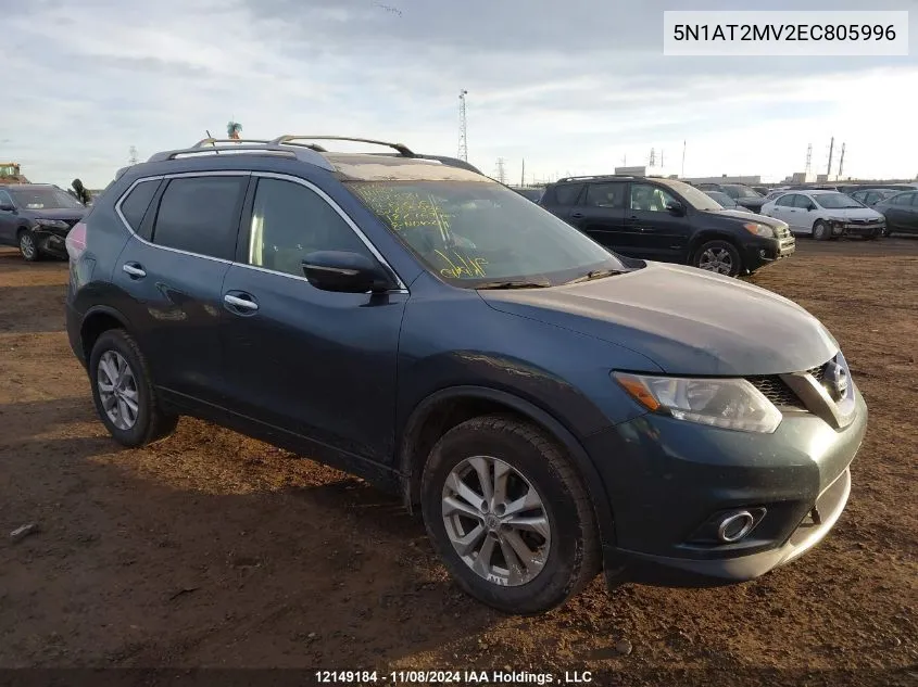 2014 Nissan Rogue VIN: 5N1AT2MV2EC805996 Lot: 12149184