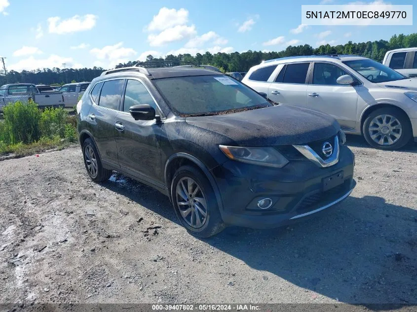 2014 Nissan Rogue Sl VIN: 5N1AT2MT0EC849770 Lot: 39407802