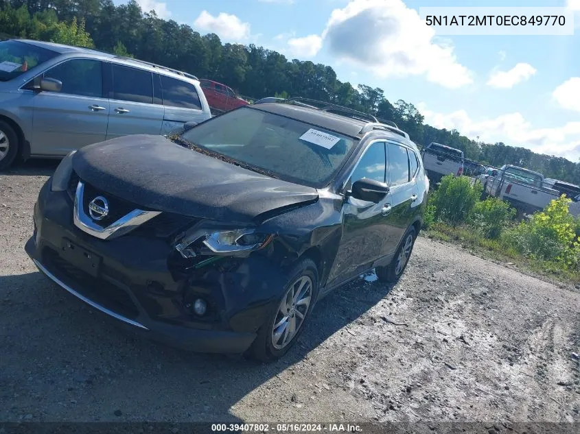 2014 Nissan Rogue Sl VIN: 5N1AT2MT0EC849770 Lot: 39407802