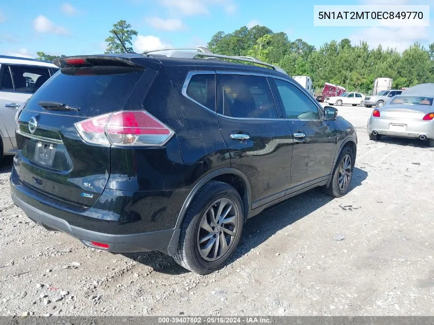 2014 Nissan Rogue Sl VIN: 5N1AT2MT0EC849770 Lot: 39407802